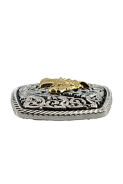 Intricate Scrollwork Noble Stallion Belt Buckle