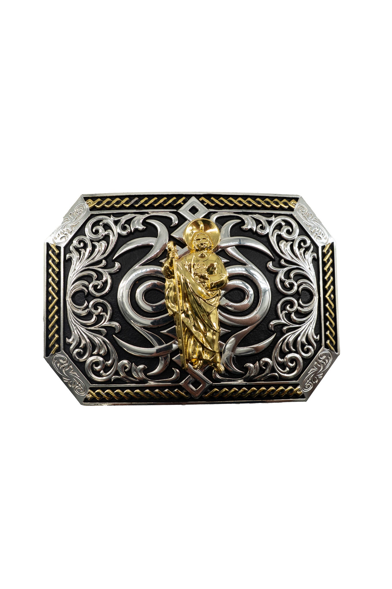 Sacred Arabesque San Judas Belt Buckle