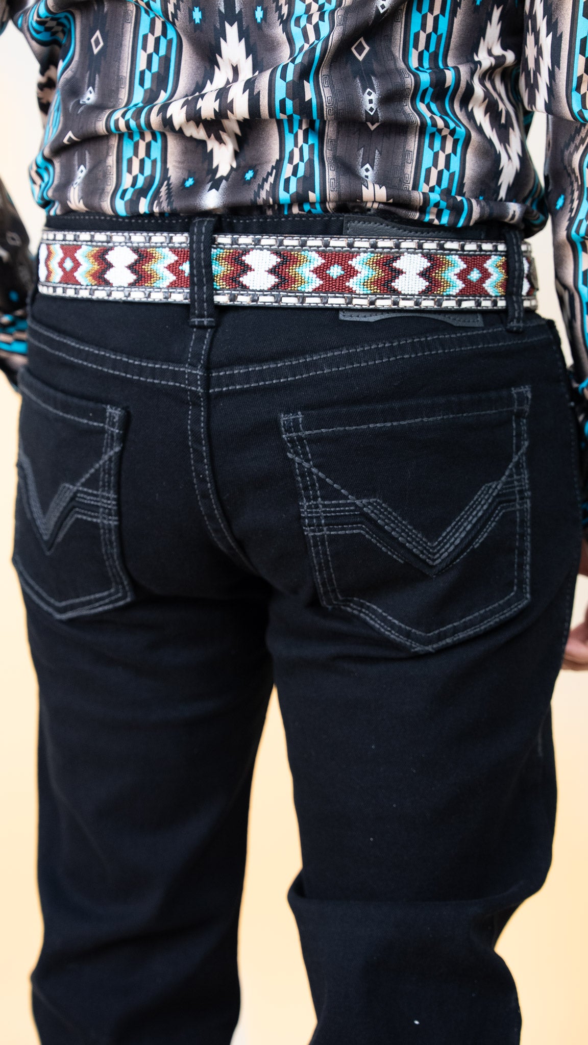 Rock & Roll Denim Men's Revolver Black Slim Fit Straight Leg Reflex Jeans