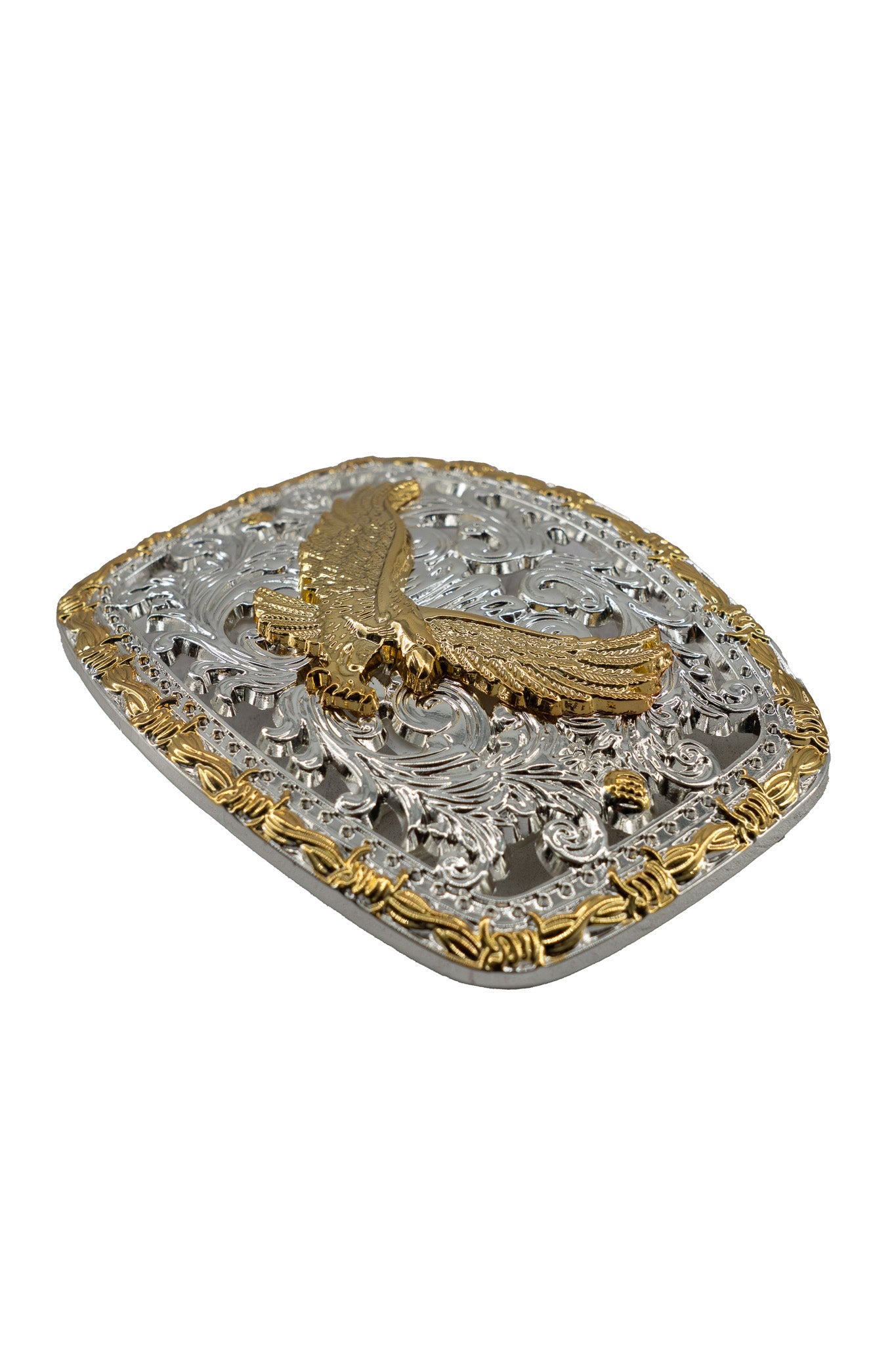 Regal Filigree Golden Eagle Belt Buckle