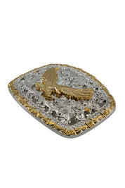 Regal Filigree Golden Eagle Belt Buckle