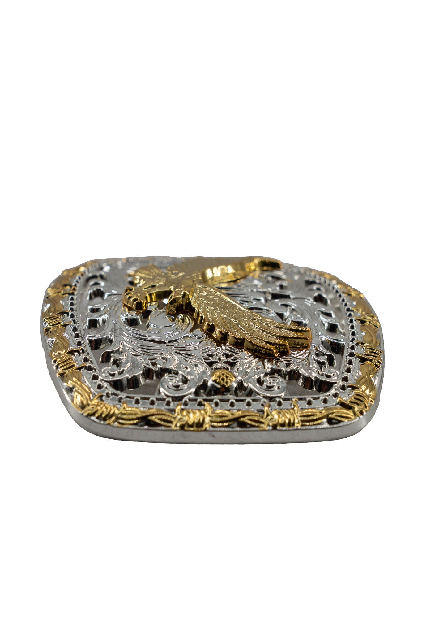 Regal Filigree Golden Eagle Belt Buckle