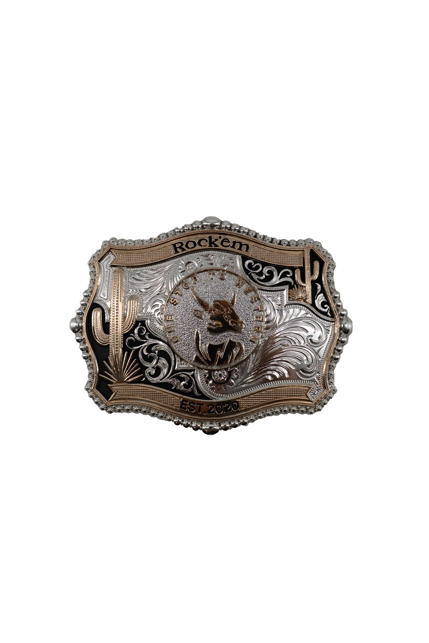 Rock’em Desert Bull Belt Buckle