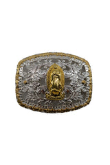 Regal Filigree Virgen Mary Belt Buckle