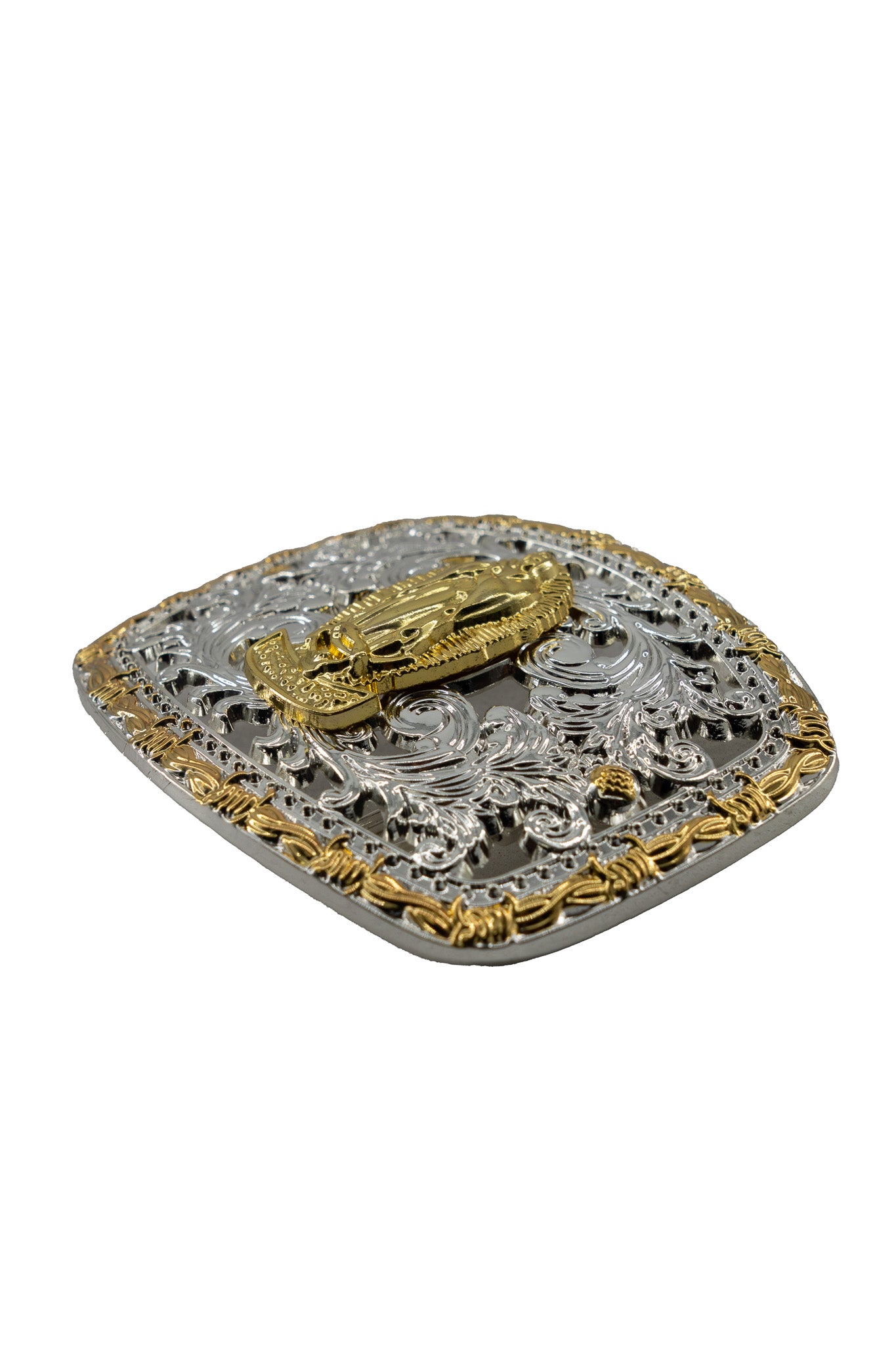 Regal Filigree Virgen Mary Belt Buckle