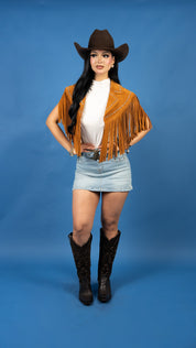 Dolly Fringe Rhinestone Vest