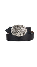 Rhinestone Buckle Cowgirl Belt