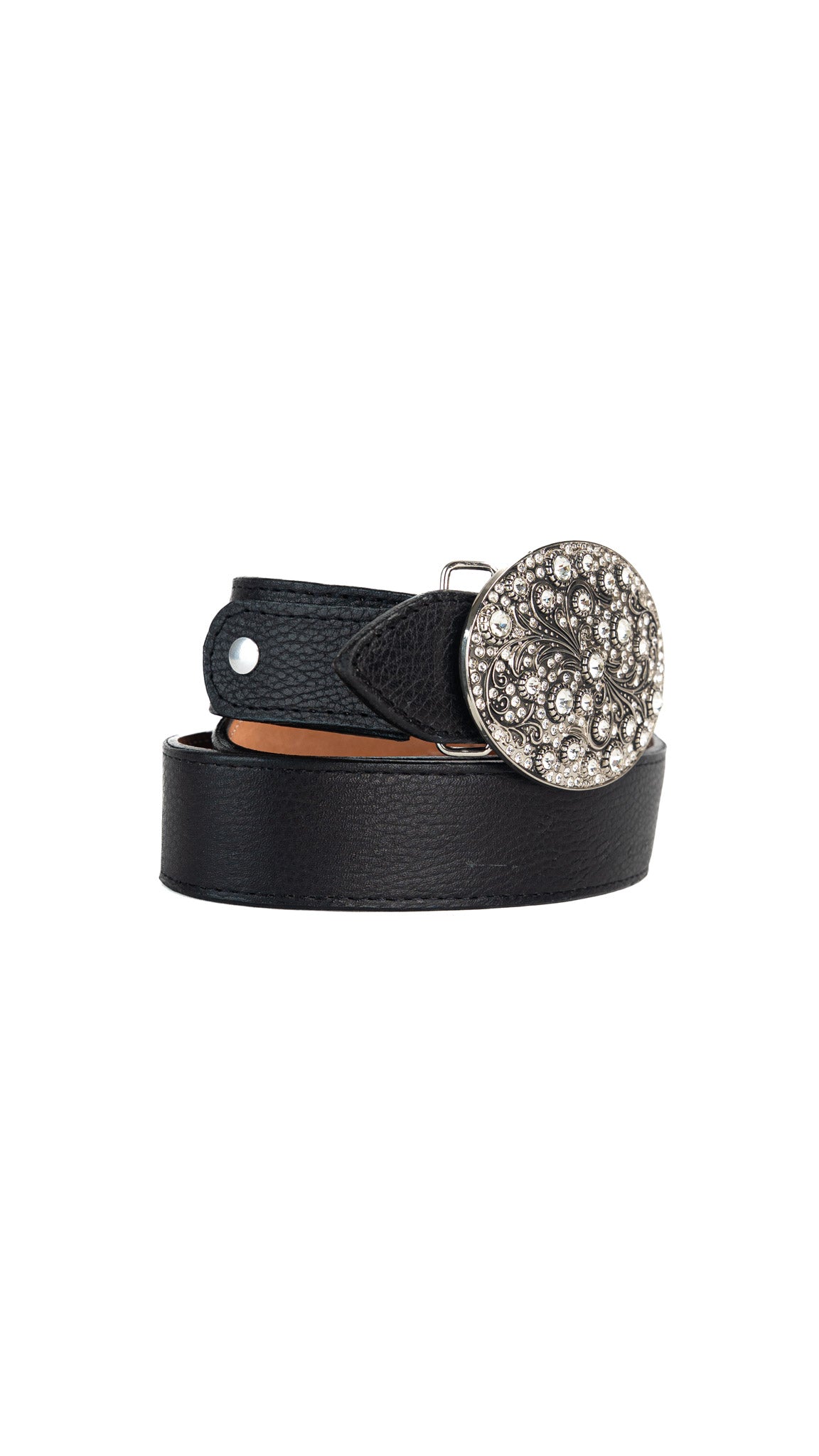 Rhinestone Buckle Cowgirl Belt