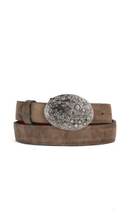 Rhinestone Buckle Cowgirl Belt