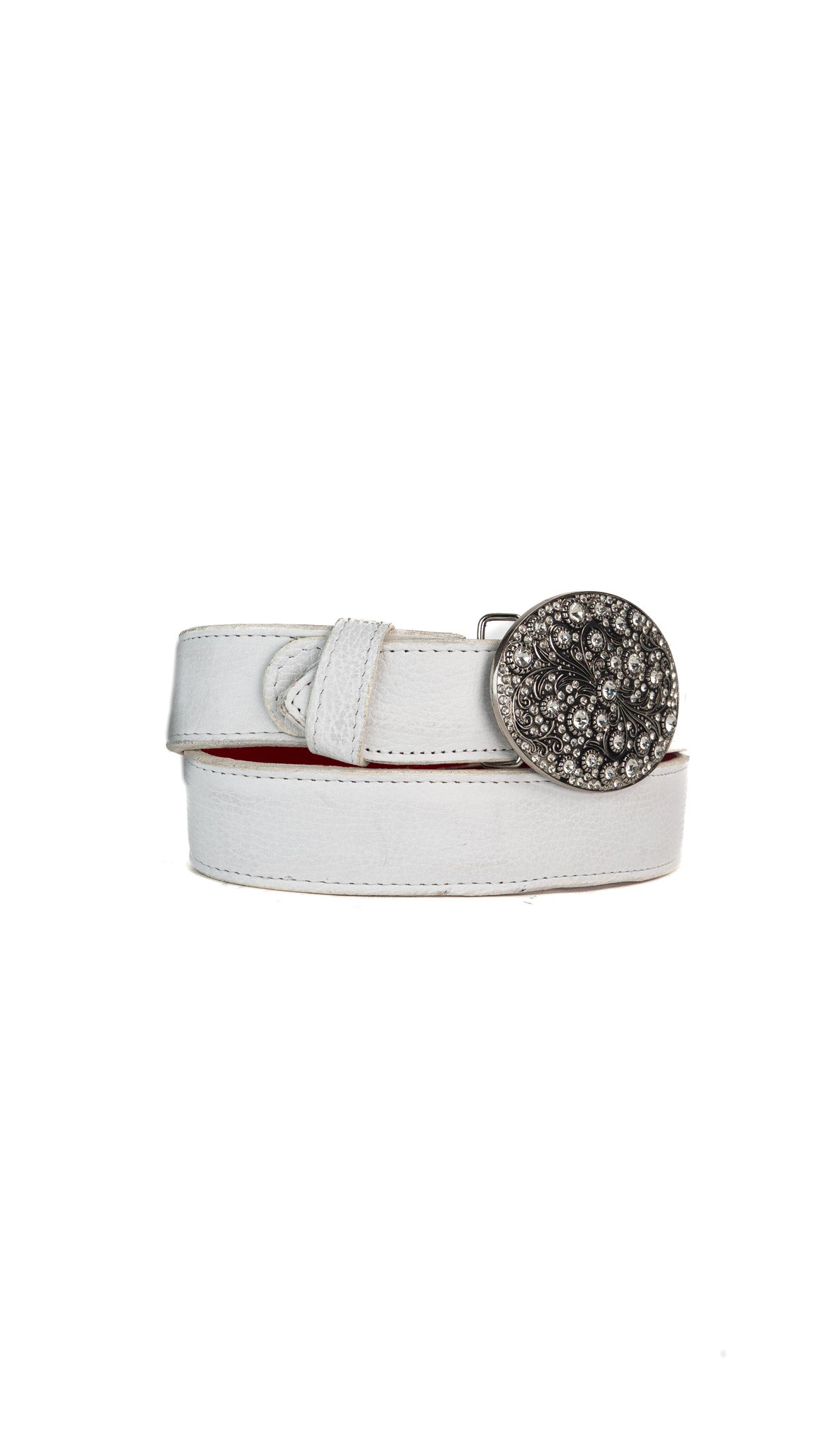 Rhinestone Buckle Cowgirl Belt