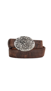 Rhinestone Buckle Cowgirl Belt