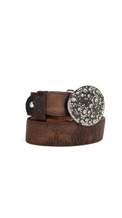 Rhinestone Buckle Cowgirl Belt