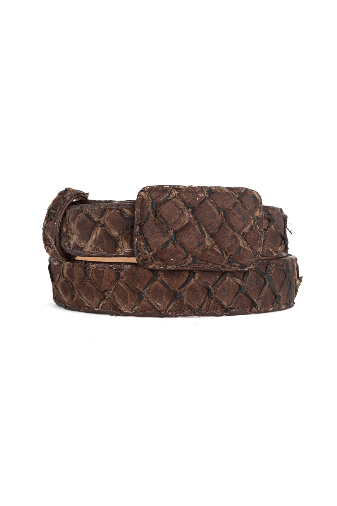 Tommy Exotic Pirarucu Cowboy Belt