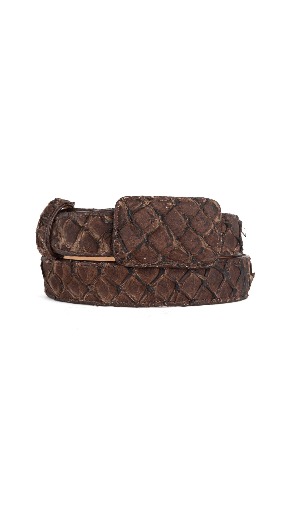 Tommy Exotic Pirarucu Cowboy Belt