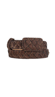 Tommy Exotic Pirarucu Cowboy Belt