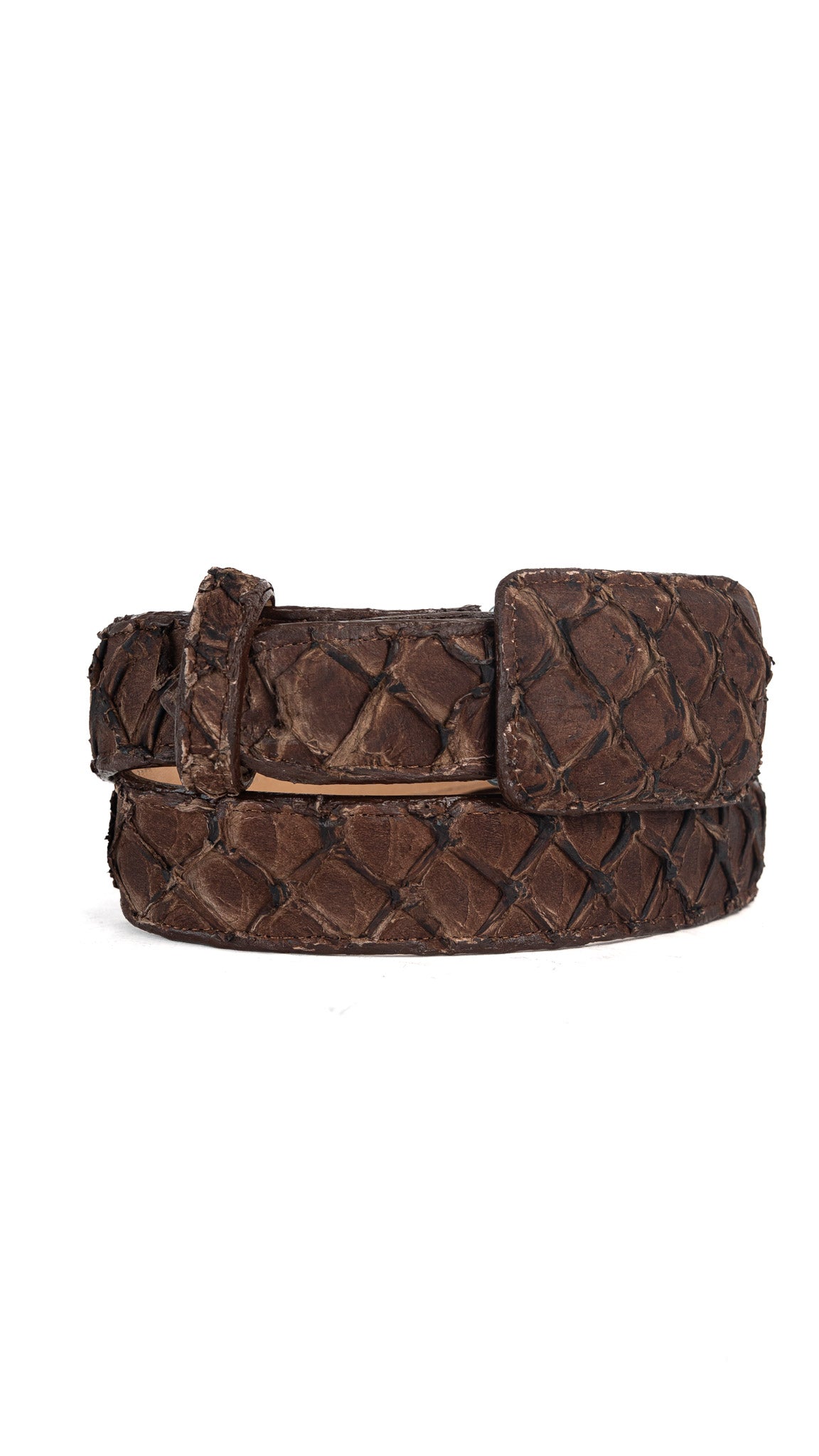 Tommy Exotic Pirarucu Cowboy Belt