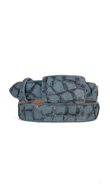 Tommy Exotic Pirarucu Cowboy Belt