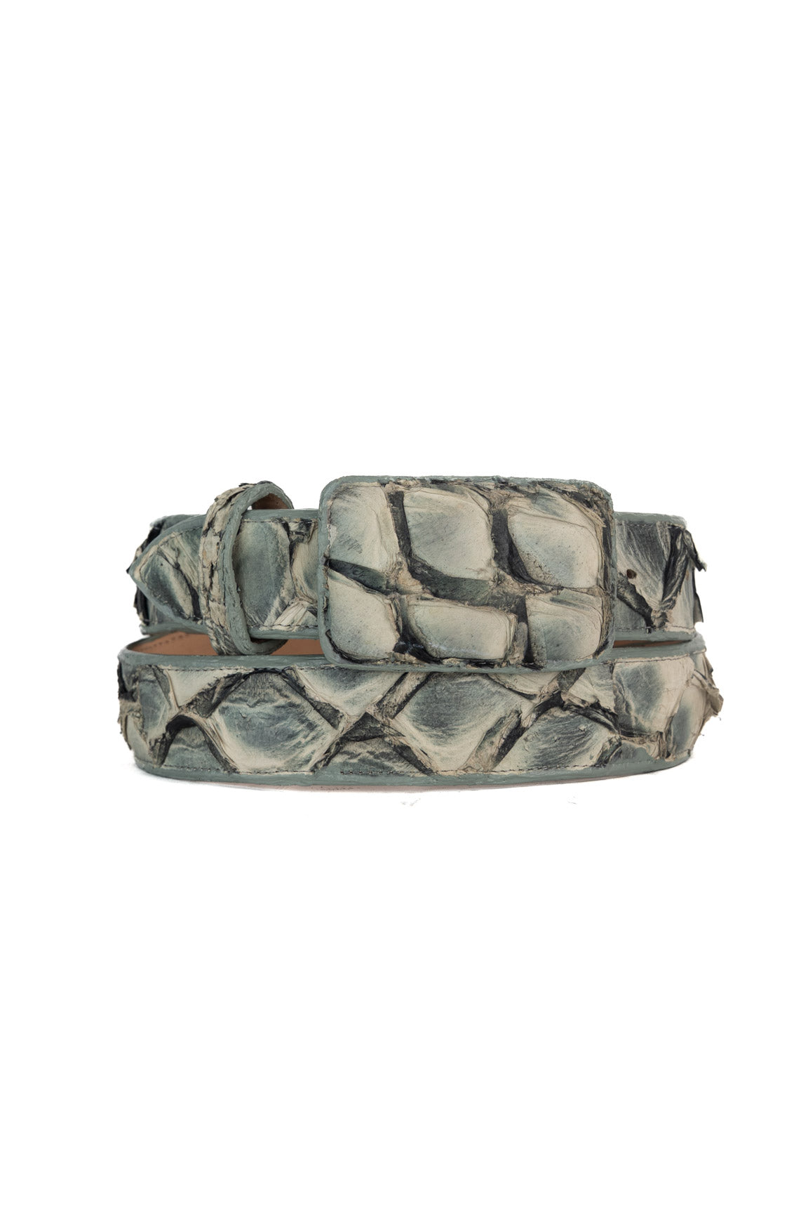 Tommy Exotic Pirarucu Cowboy Belt
