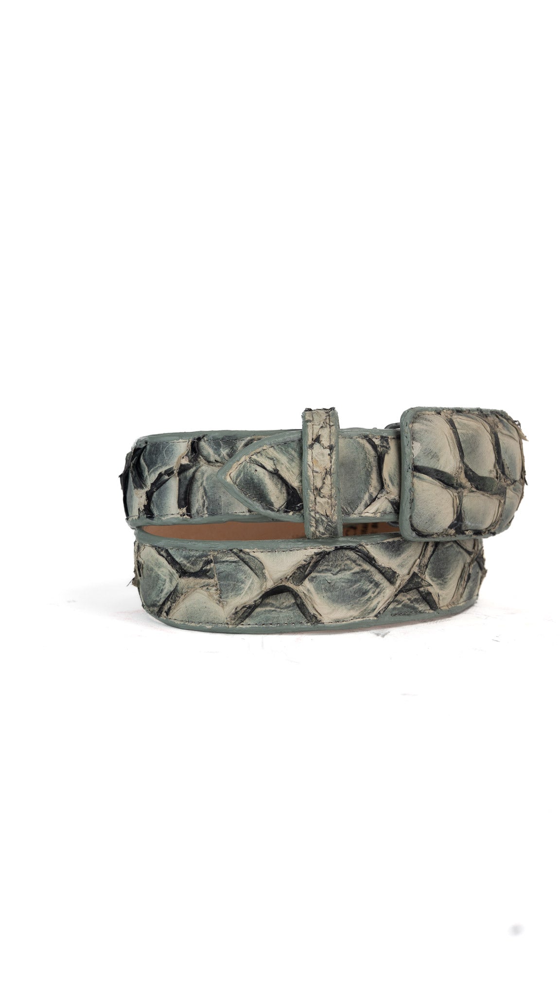 Tommy Exotic Pirarucu Cowboy Belt