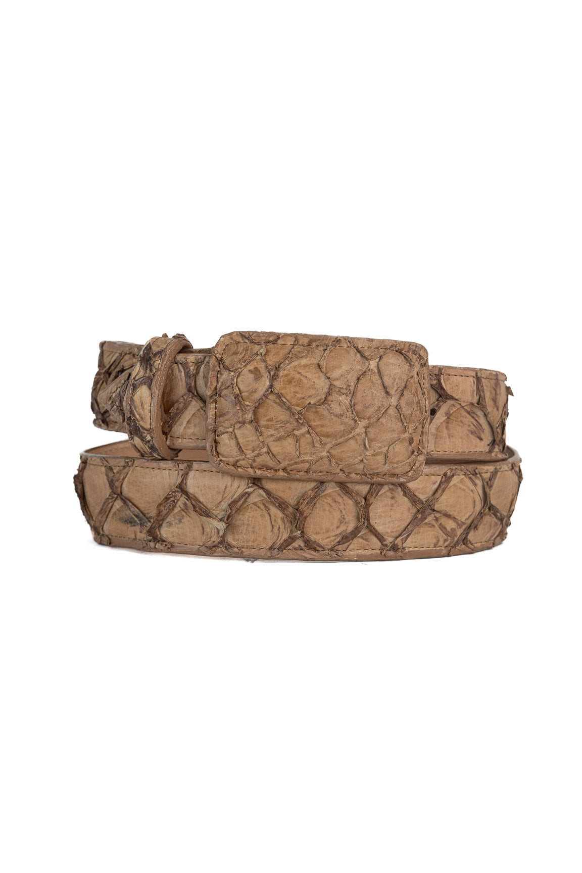 Tommy Exotic Pirarucu Cowboy Belt