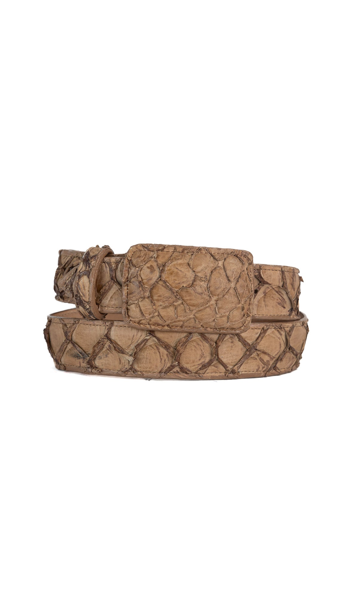 Tommy Exotic Pirarucu Cowboy Belt