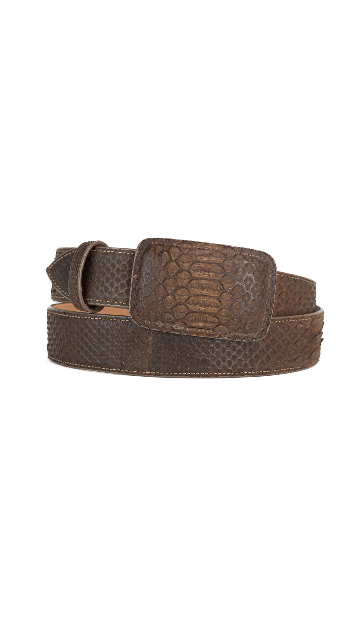 Tommy Exotic Python Cowboy Belt