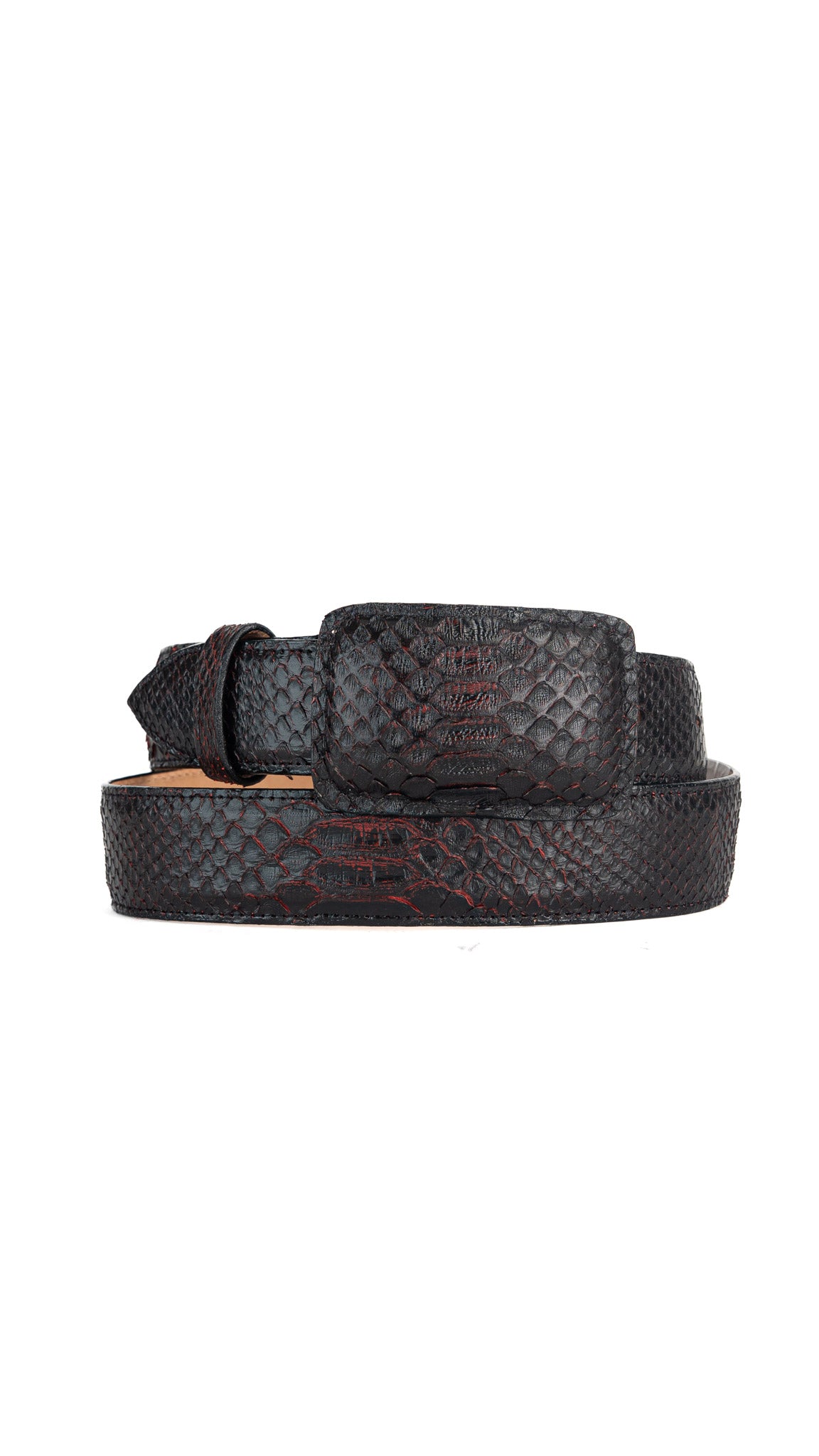 Tommy Exotic Python Cowboy Belt