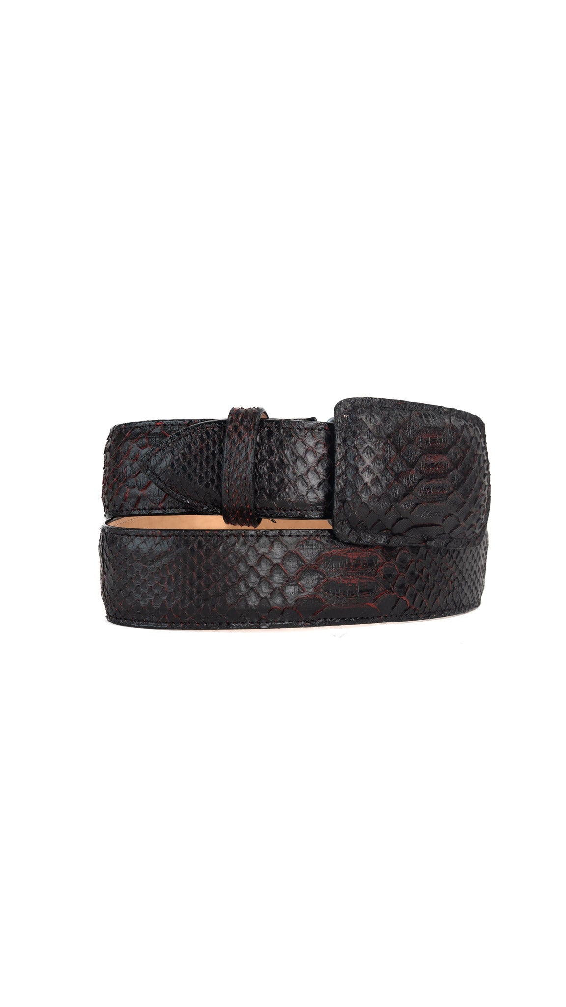 Tommy Exotic Python Cowboy Belt
