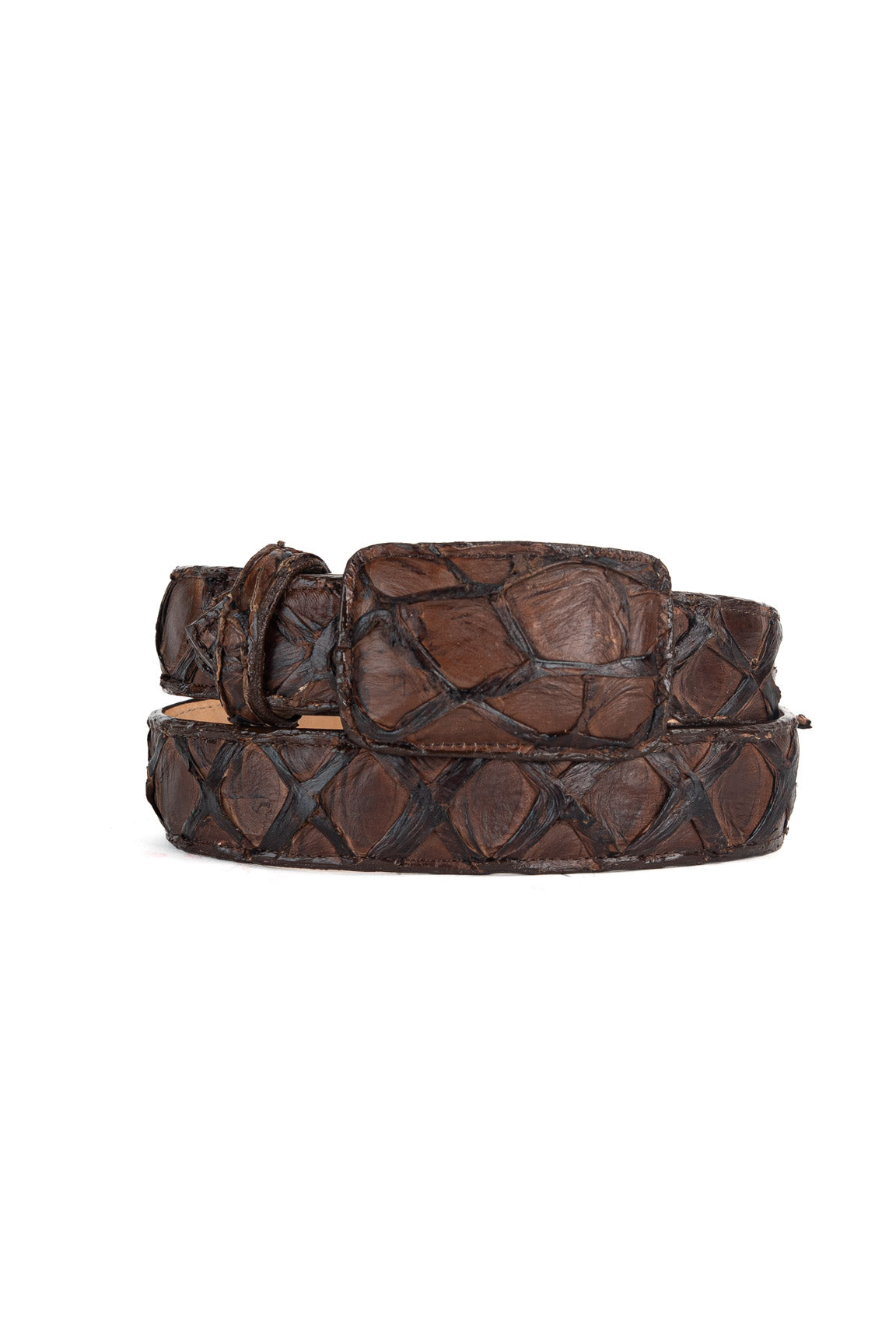 Tommy Exotic Pirarucu Cowboy Belt