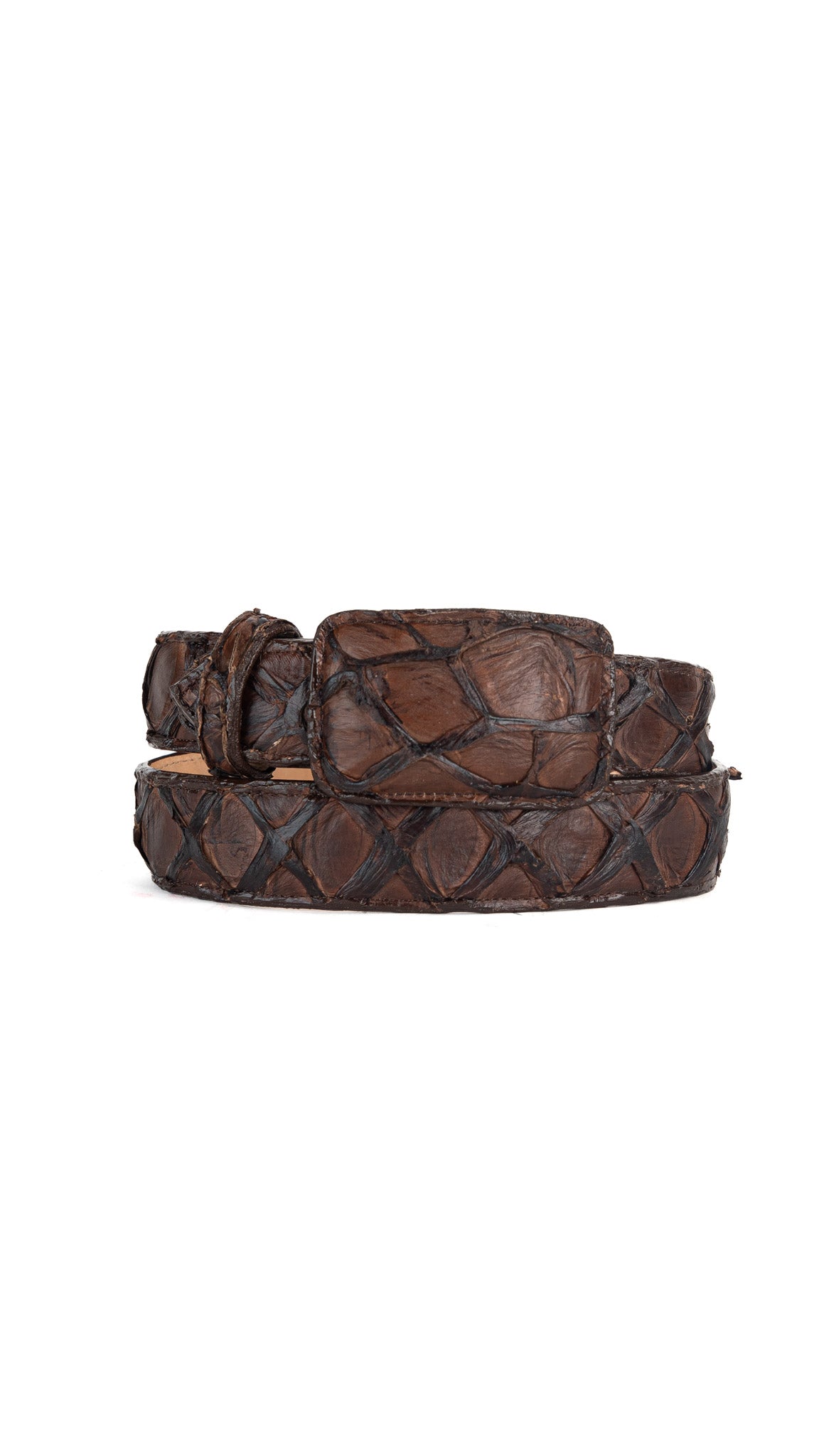 Tommy Exotic Pirarucu Cowboy Belt