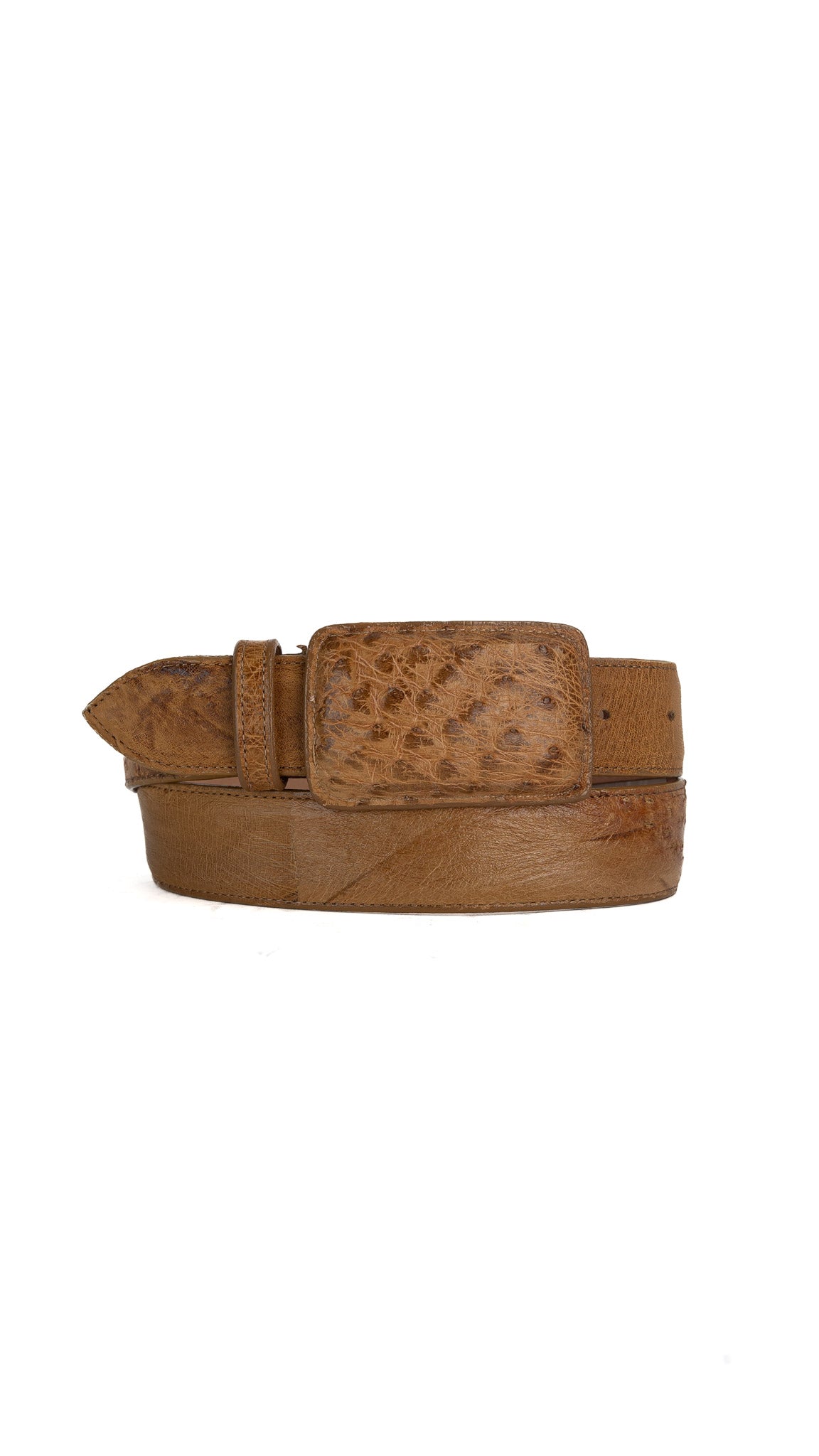 Tommy Exotic Smooth Ostrich Cowboy Belt