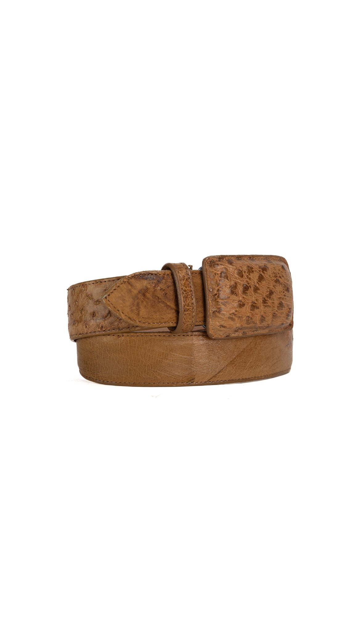 Tommy Exotic Smooth Ostrich Cowboy Belt