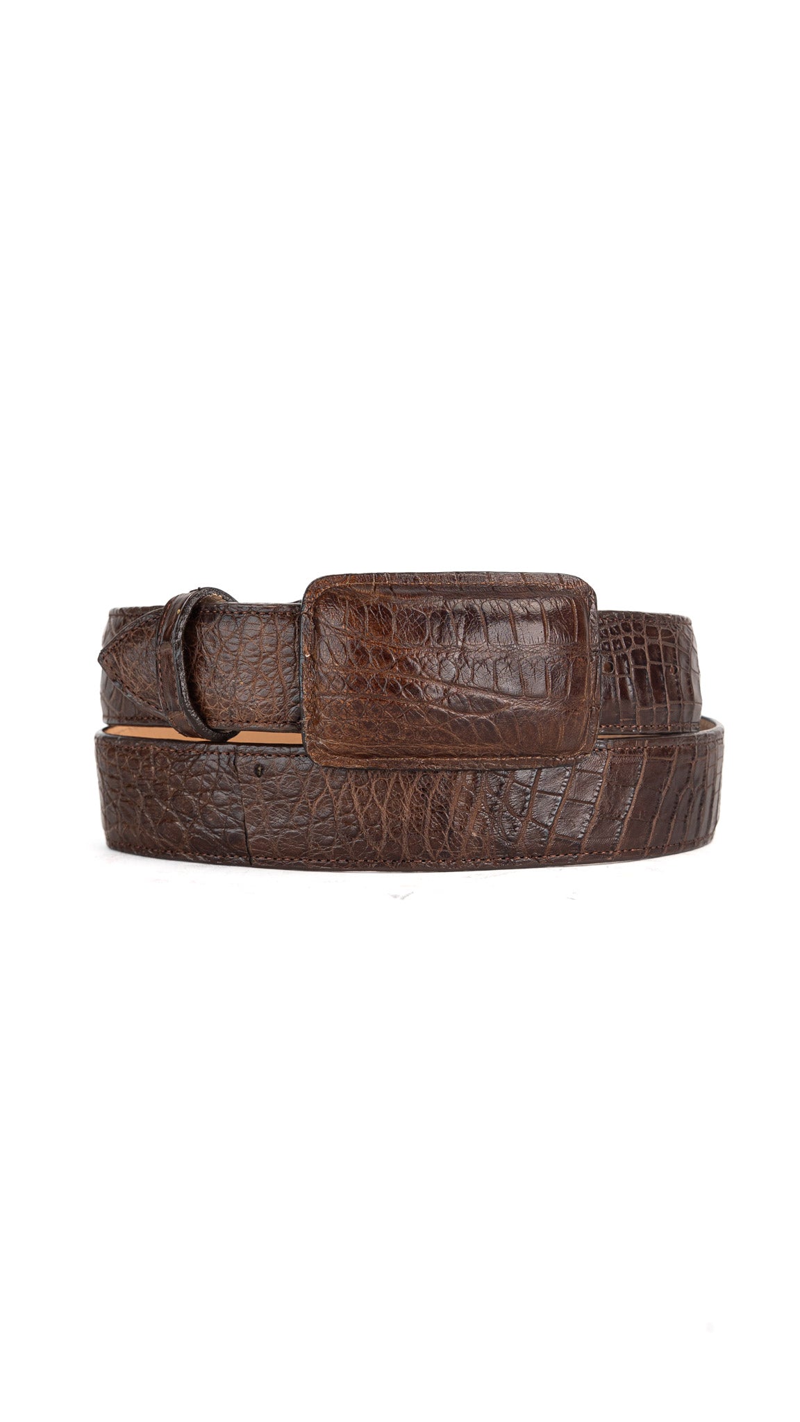 Tommy Exotic Caiman Cowboy Belt