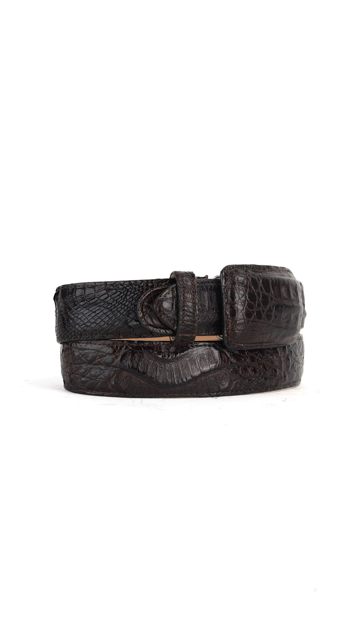 Tommy Exotic Caiman Cowboy Belt