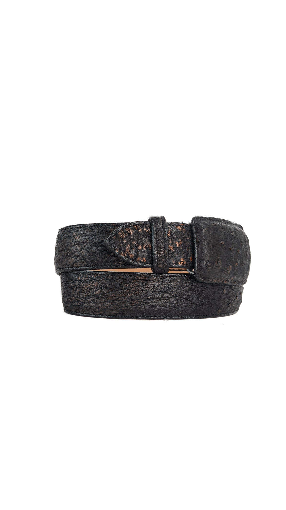 Tommy Exotic Smooth Ostrich Cowboy Belt