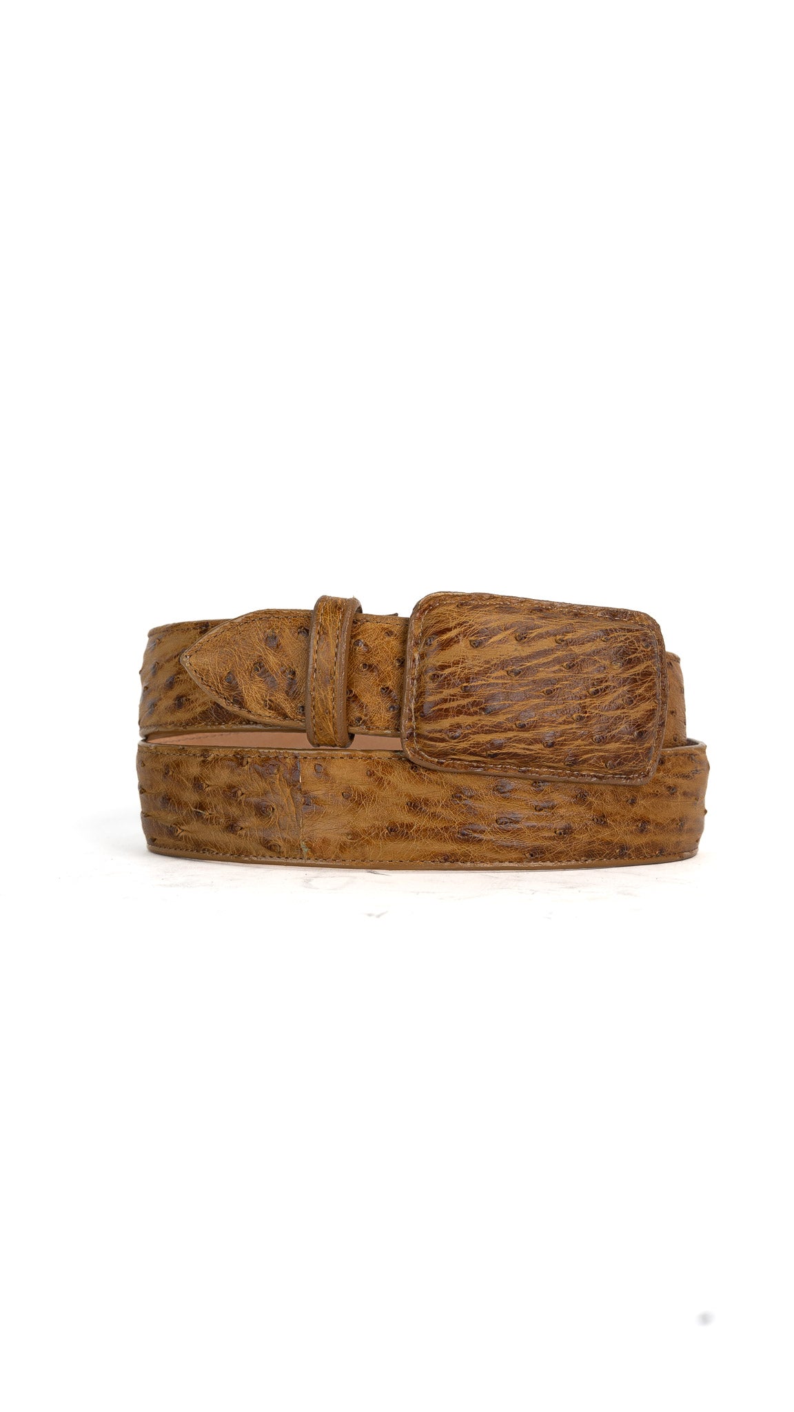 Tommy Exotic Ostrich Cowboy Belt