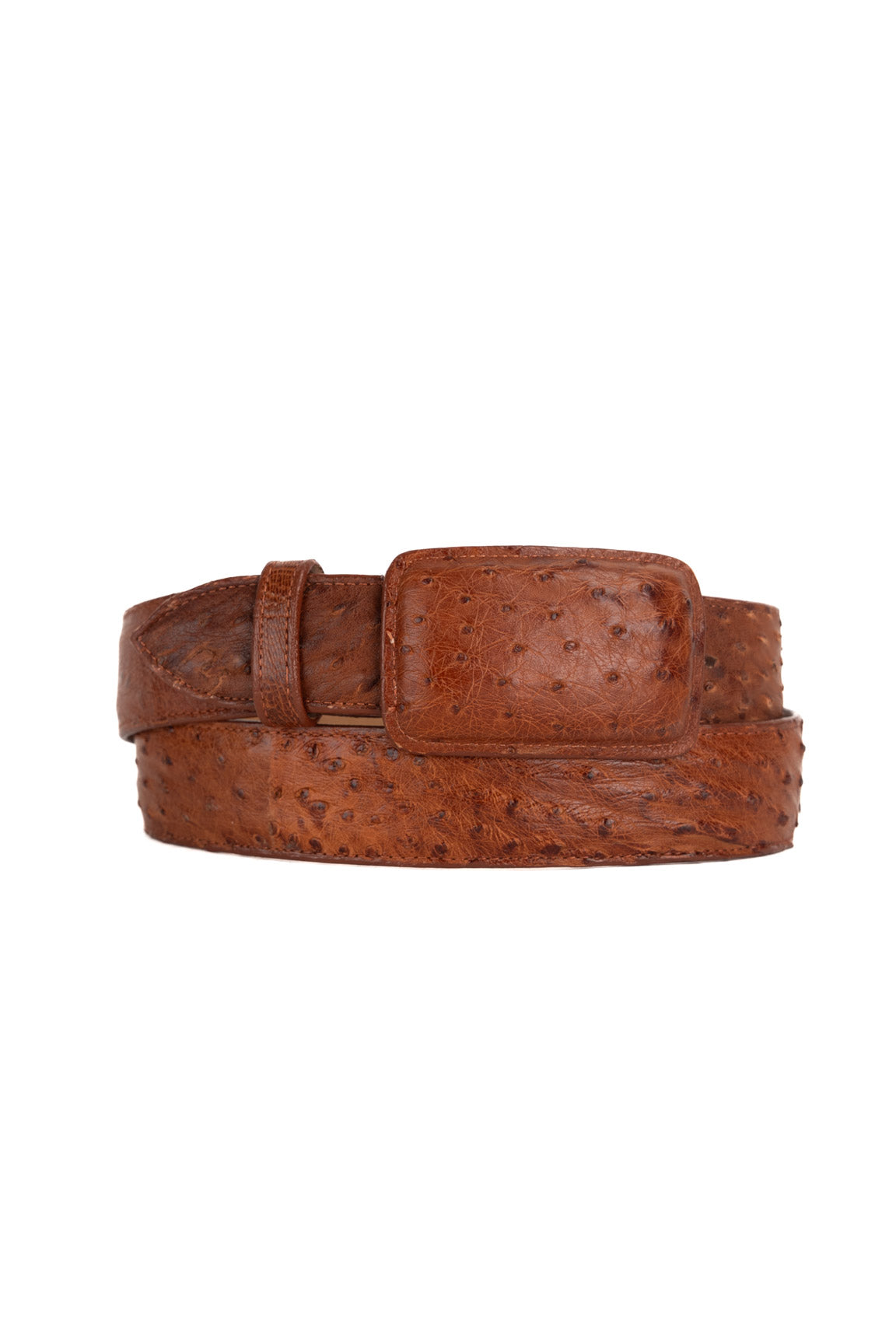 Tommy Exotic Ostrich Cowboy Belt