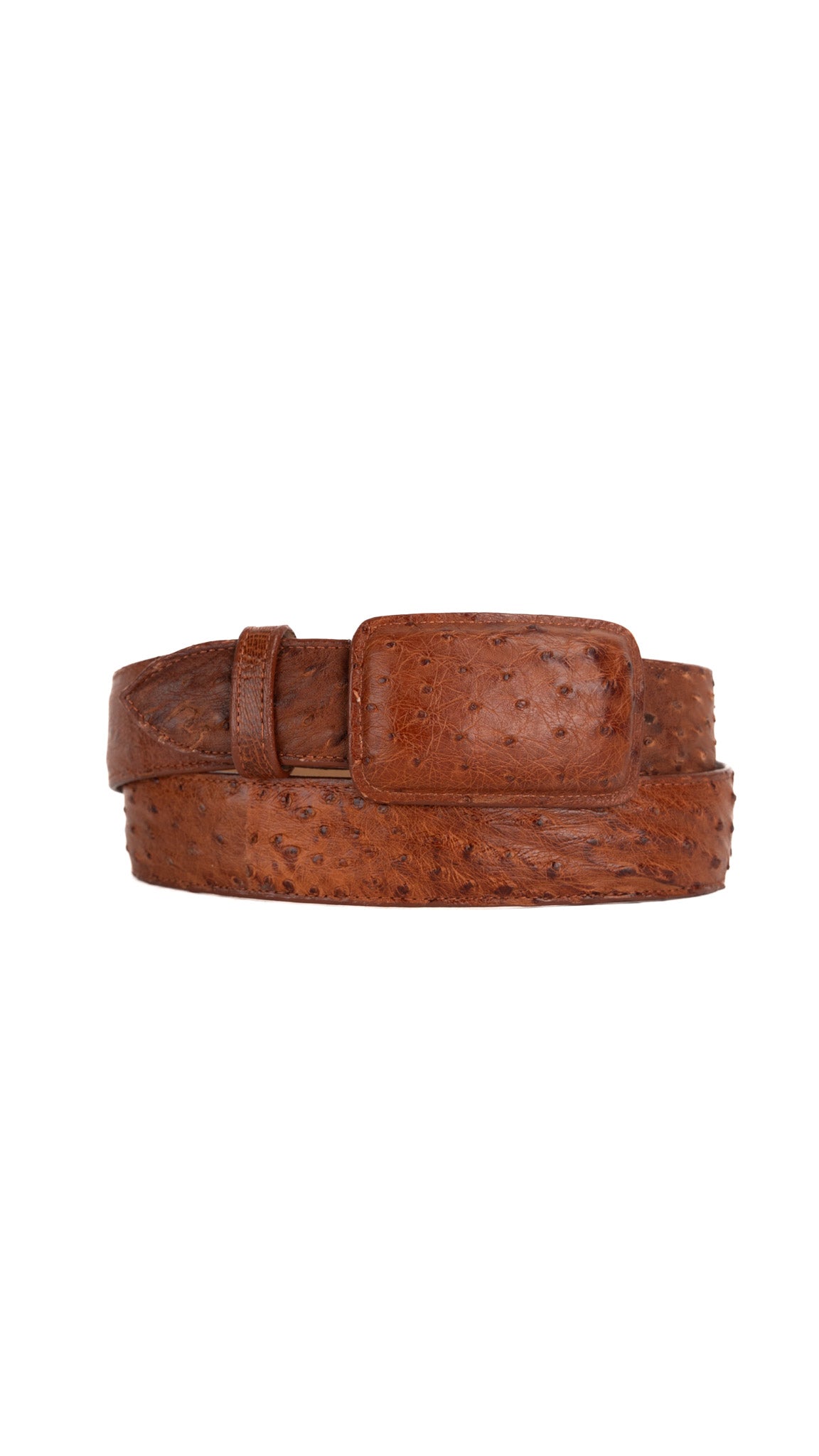 Tommy Exotic Ostrich Cowboy Belt
