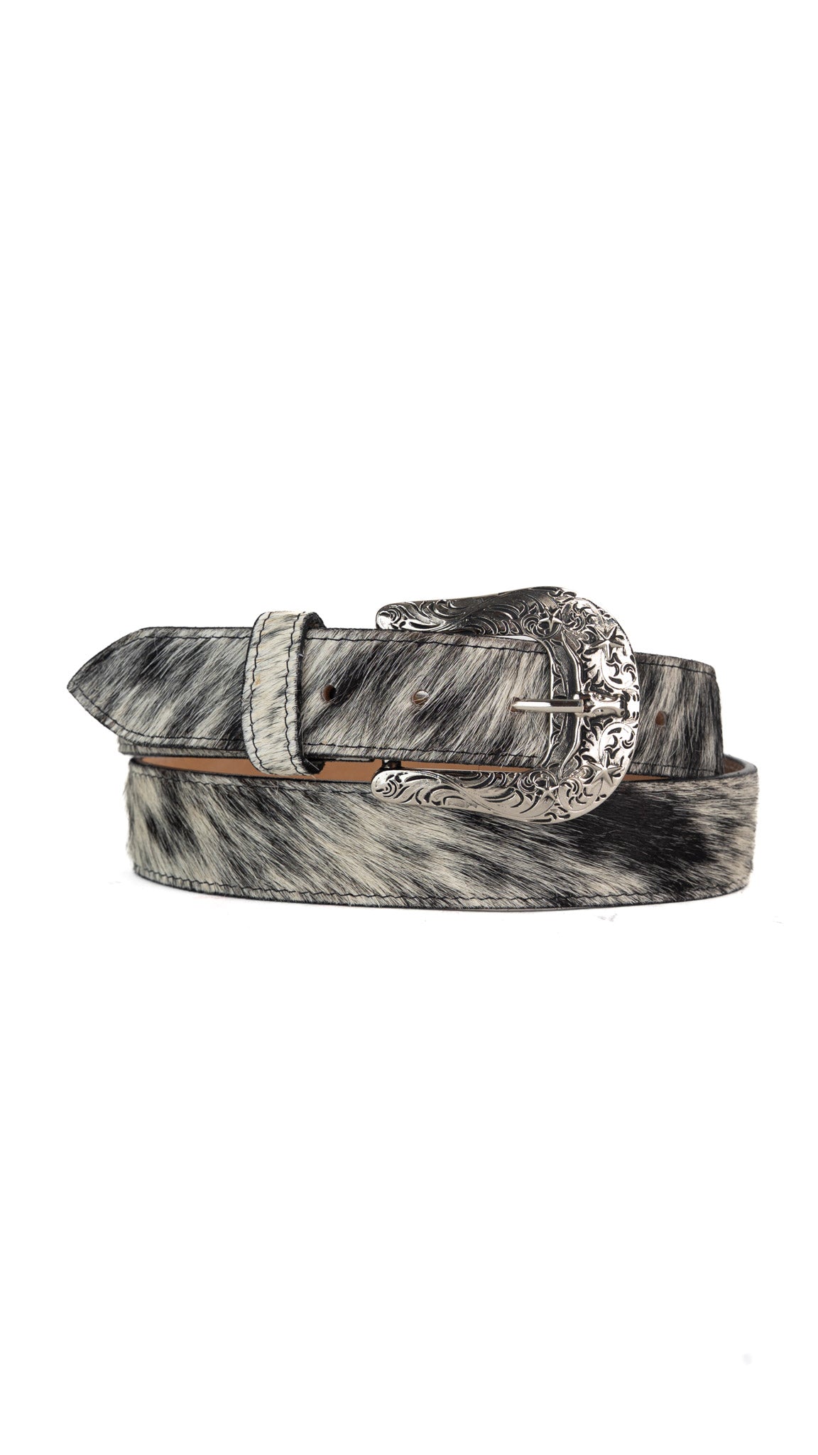 Cowhide Cowboy Belt