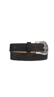Bull Neck Longhorn X Buckle Cowboy Belt