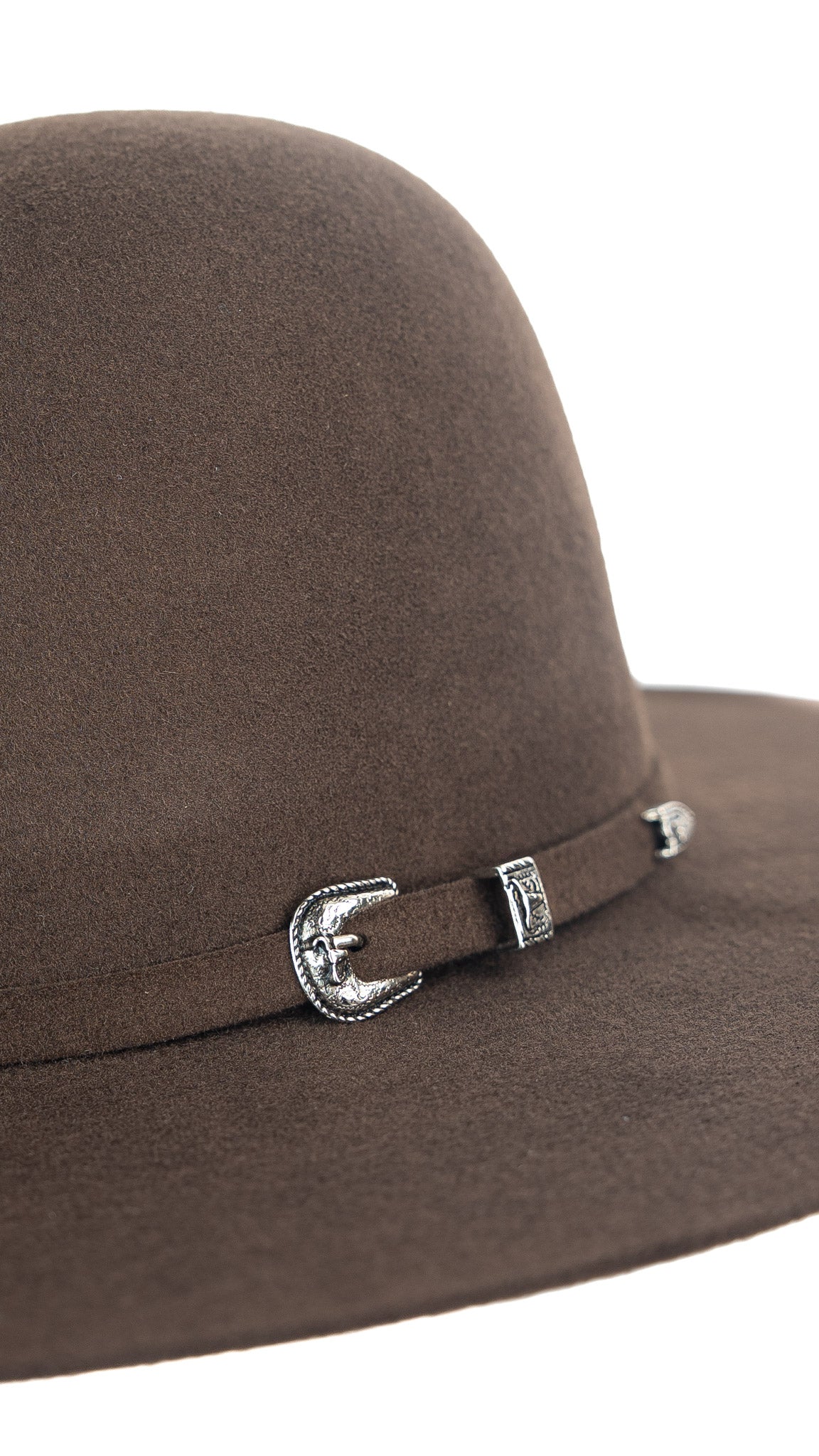Rock'em 4X Brown Kids Open Crown Felt Hat Cowboy Hat