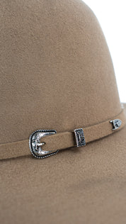 Rock'em 4X Khaki Kids Open Crown Felt Cowboy Hat