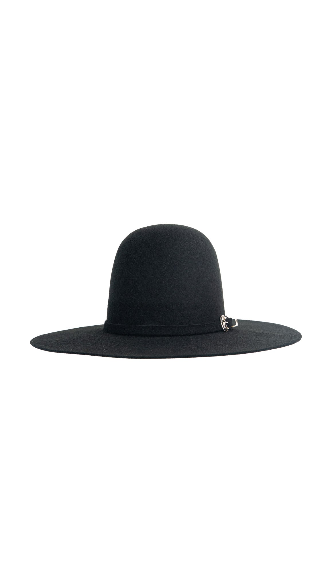 Rock'em 4X Black Kids Open Crown Felt Cowboy Hat