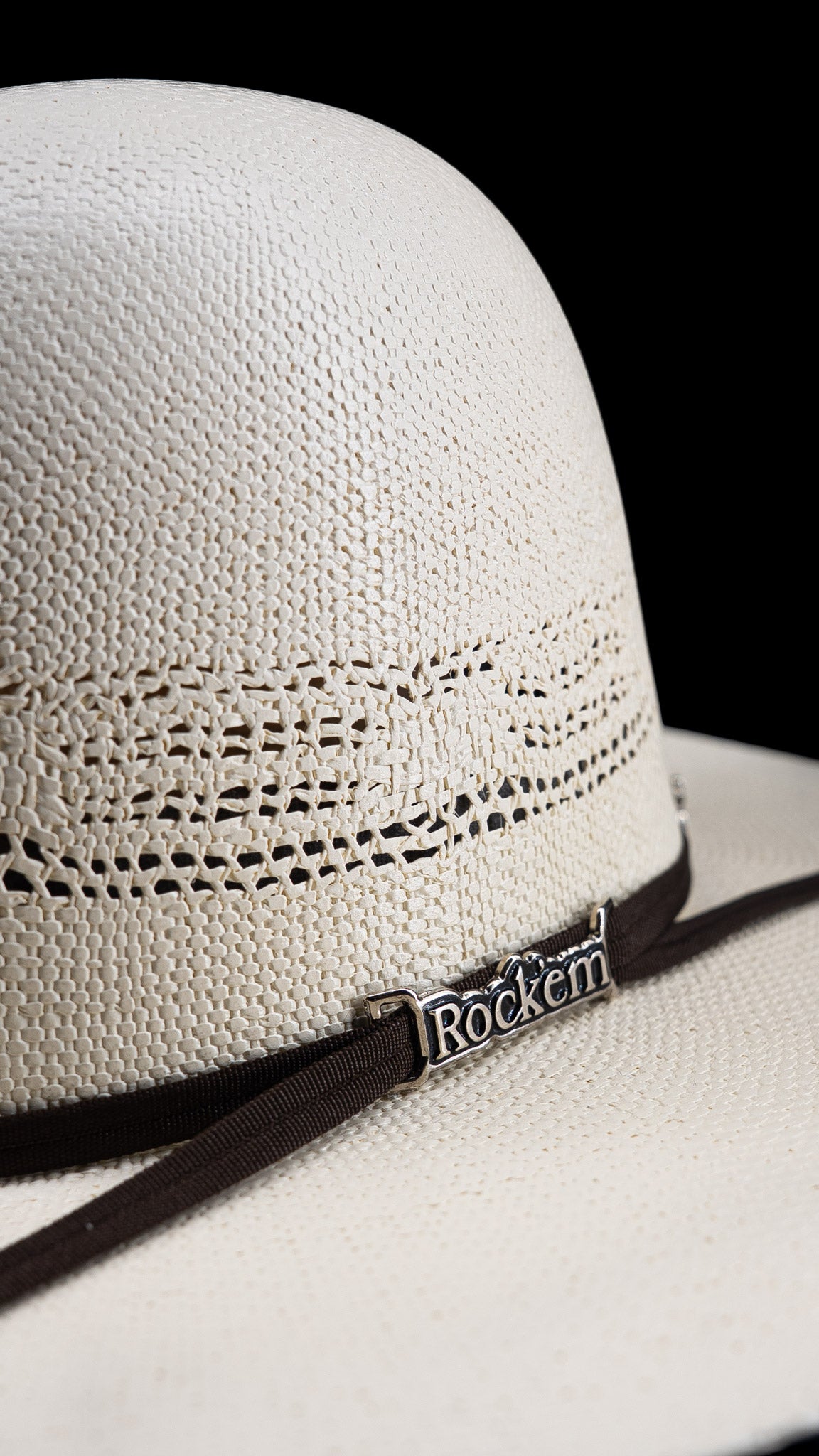 Rock'em 10X James Kids Open Crown Straw Hat