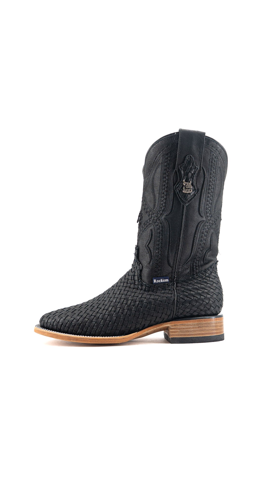 Woven Renegade Square Toe Cowboy Boot