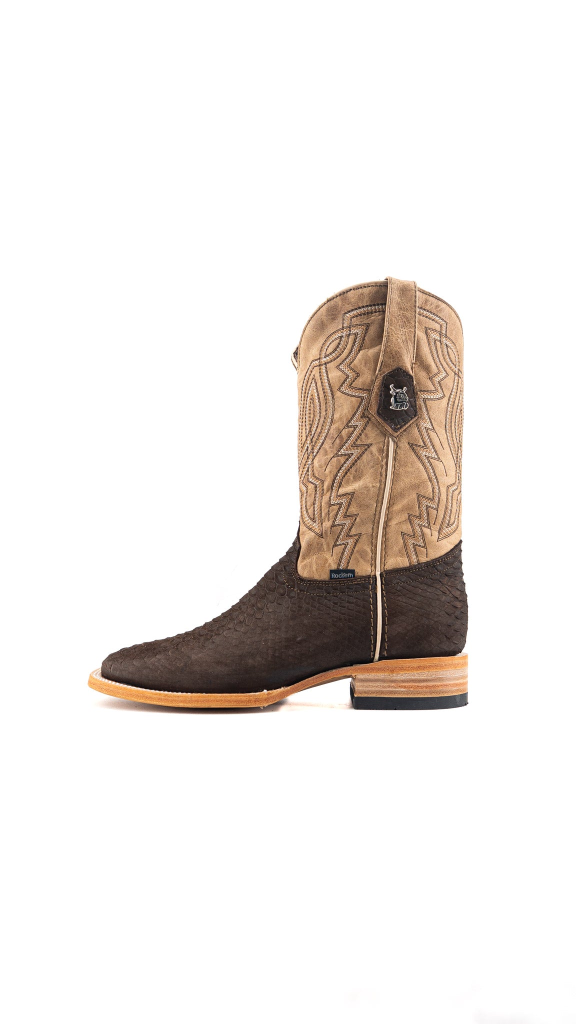 Renegate Python Square Toe Cowboy Boot