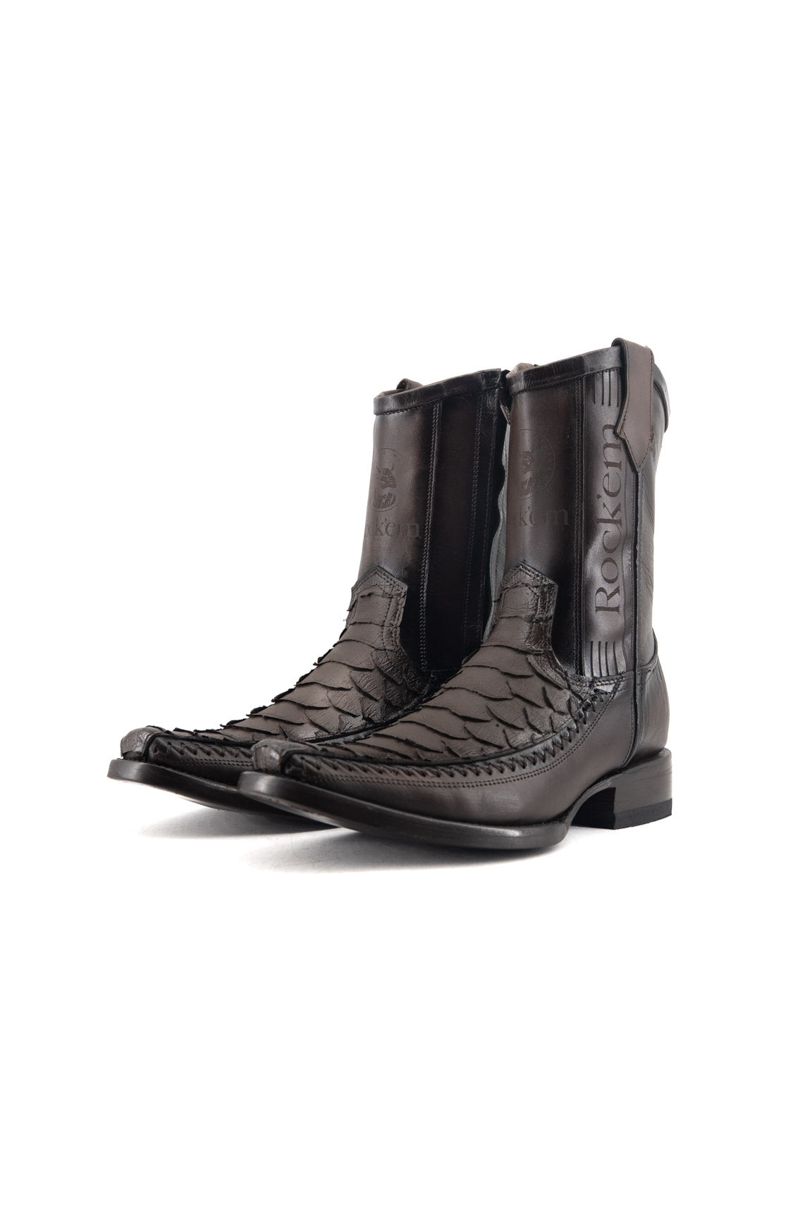 Tenner Giant Python Matte Narrow Toe Cowboy Boot
