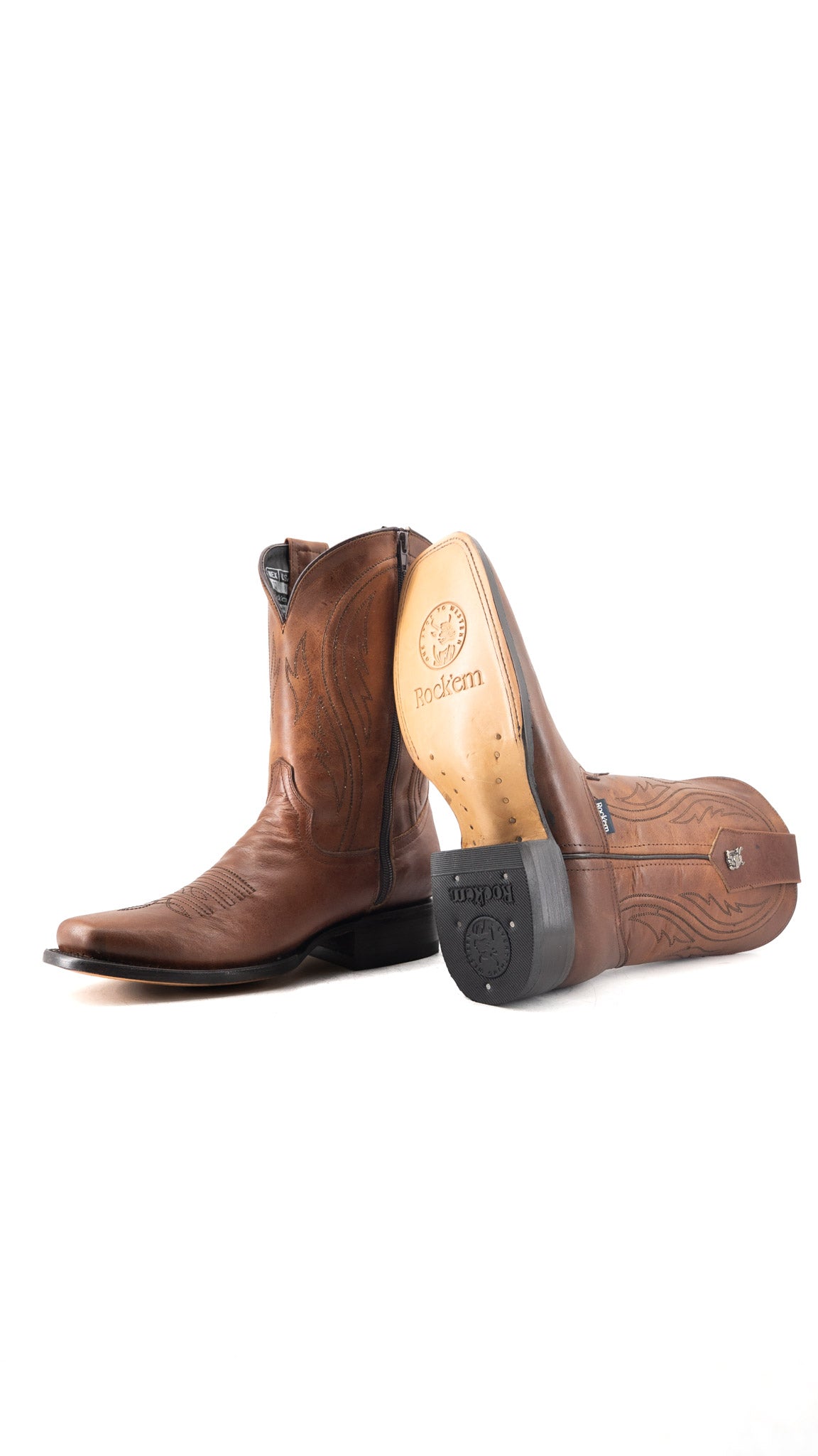 Daryl Rodeo Toe Cowboy Boot