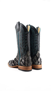 Horse Power Pirarucu Petrified Oak Square Toe Cowboy Boot