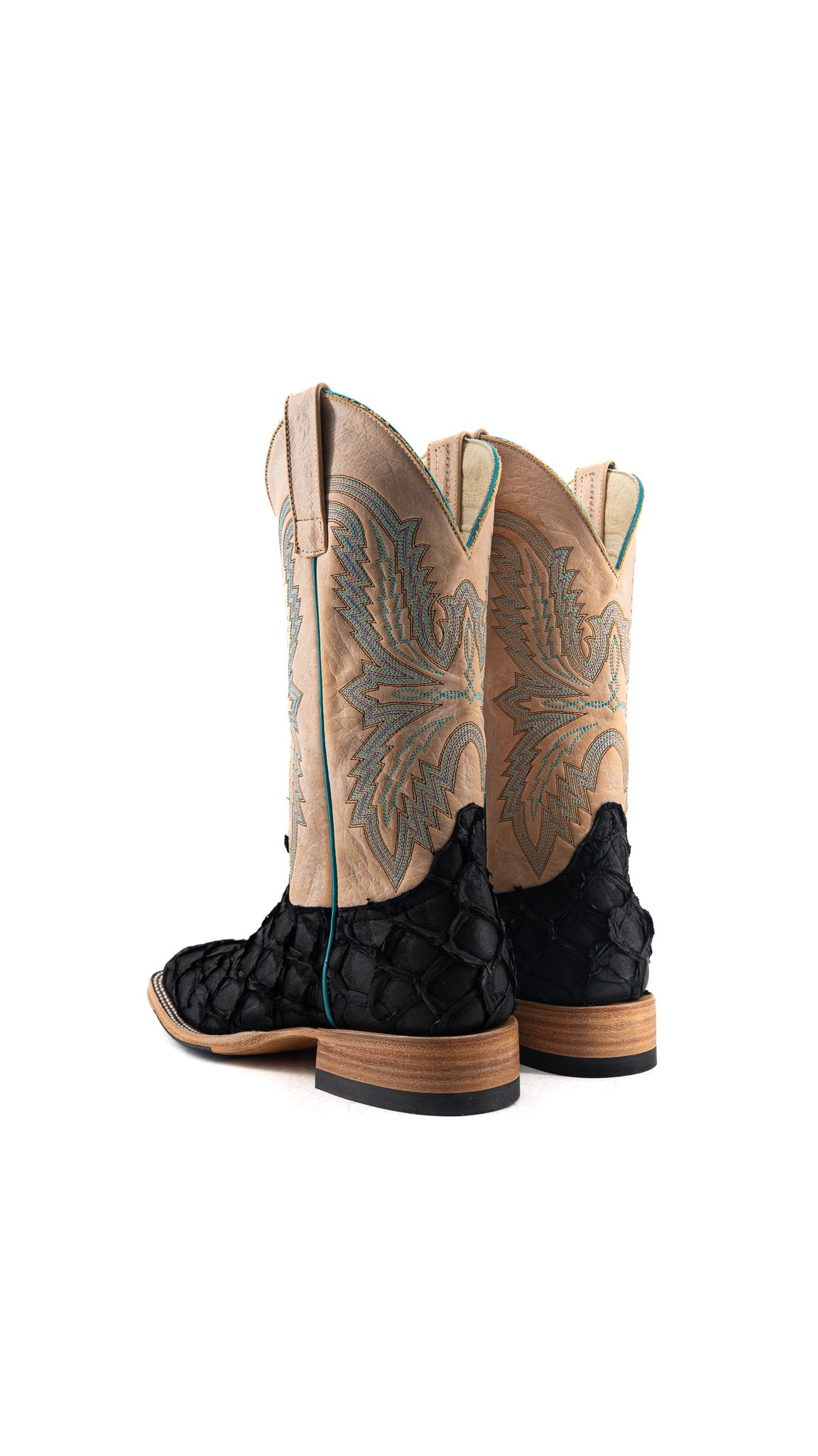Macie Bean Pirarucu Square Toe Cowgirl Boot
